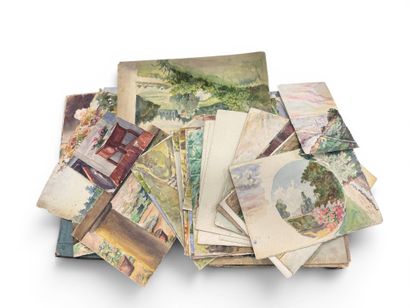 Various subjects 
Important suite of about...
