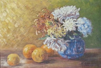 CALLIET M (XX)
Still life with oranges
Oil...