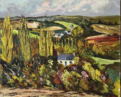 LANGE Yves (1926-2001)
Le village,
huile...