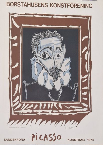 DESCAMPS Henri, d'après Picasso 
L'homme...
