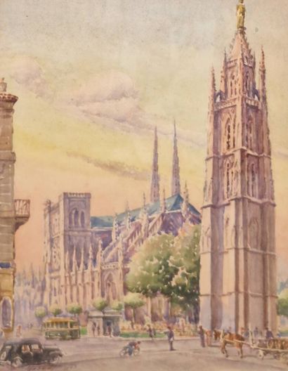 ARENDT Louis (1879-?)
La place Pey-Berland,...