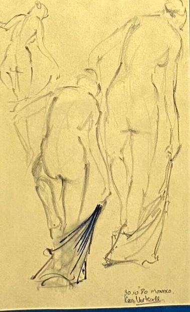 VERKADE Kees (1941-2020)
Etude de personnages,...