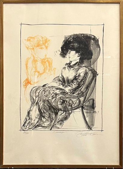 DE FARIA Guilherme (né en 1942)
A Mensagen,
lithographie,...
