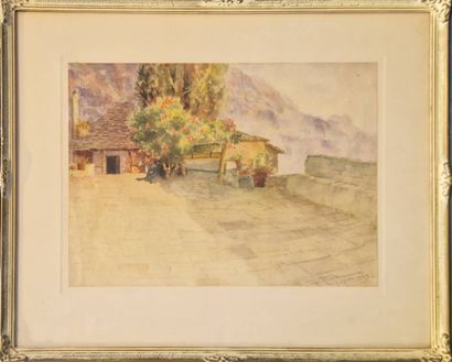 PERILLA Francesco (1874-c.1954)
Terrasse...
