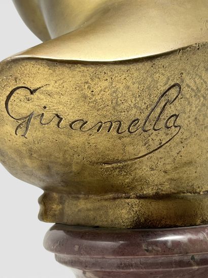 GIRAMELLA (XIX-XX)
Buste de femme 
Epreuve...