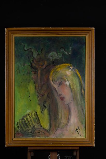 DORIS Michail, 1896-1987,
Blonde and Pan,
oil...