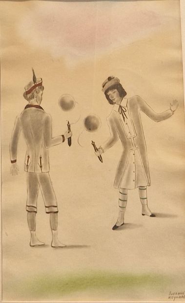 REYMOND Suzanne (1909-2002)
Le jeu du cerf-volant...