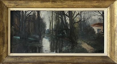 CAILLAUD Rodolphe (1904 - 1989)
The towpath,
oil...