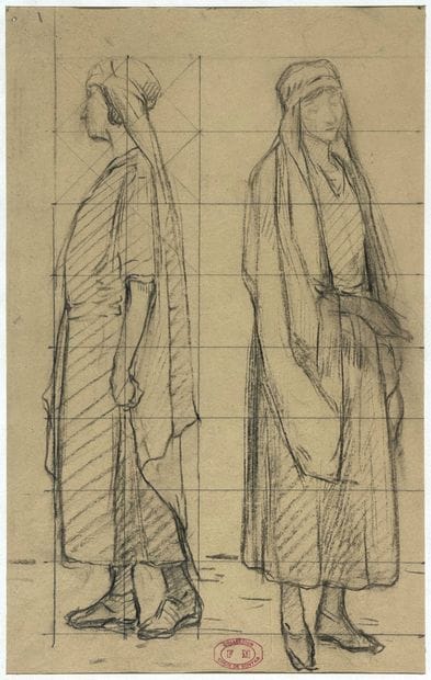 MONTENARD Frédéric, 1849-1926, 
Jeune femme...