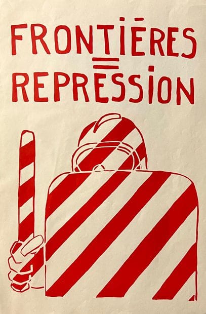 MAI 68 - AFFICHE
ANONYME
Frontières = Repression
Affiche...