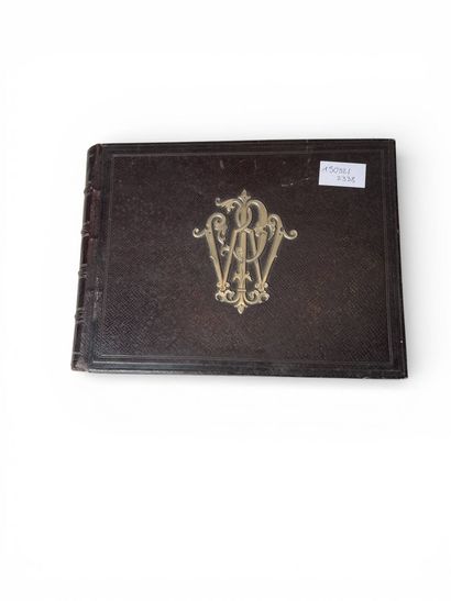 Set of two photographic albums. Circa 1870-1900.
-...