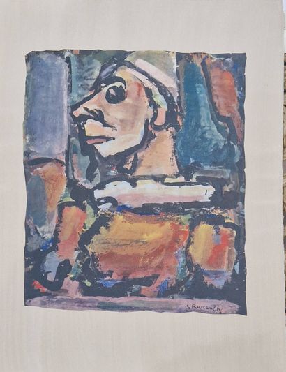 ROUAULT Georges, d'après
Le moqueur, 1943
Héliogravure...