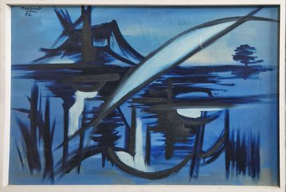 MORDANT Jean, 1920-1979,
Rivage bleu, 1972,
huile...