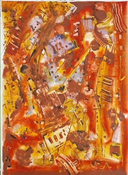 SAVELIEV Slava (né en 1944)
Abstraction rouge,...