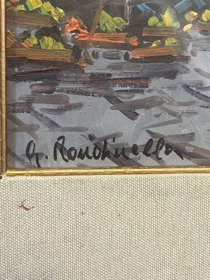 RONDINELLA A. (XX)
Le marché,
huile sur toile,...