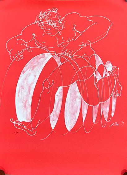 ERNI Hans, d'après
Le coureur, 79
Lithographie,...