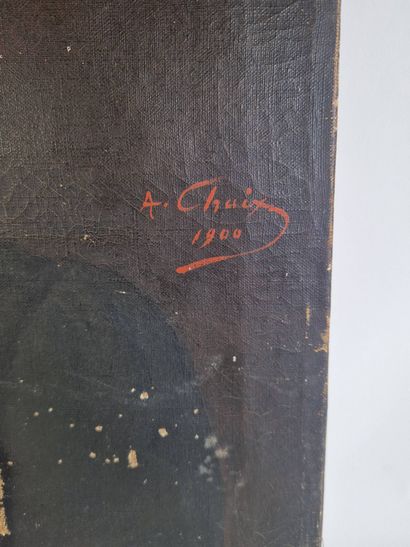 Lot comprenant : 

CHAIX Auguste (1860-1922)
Femme...