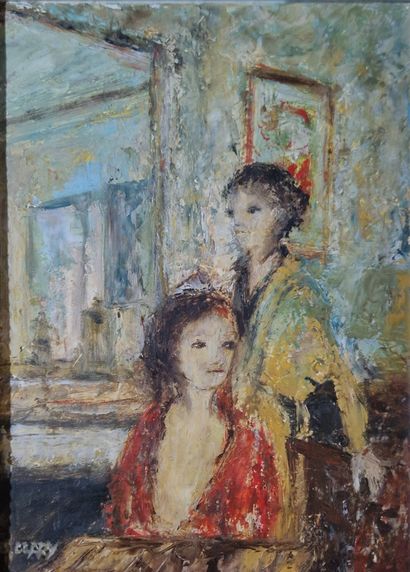 CLARY Stéphane (XX-XXI)
Les amies 
oil on...