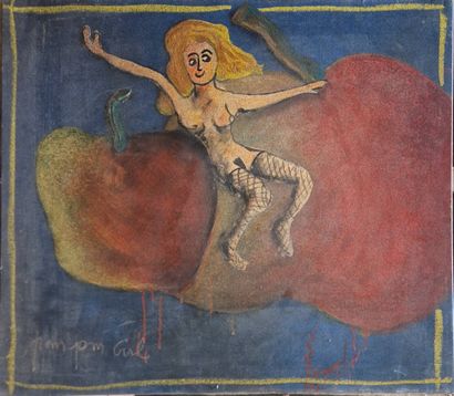 CHENU Didier (born 1956)
Pompom girl 
Mixed...