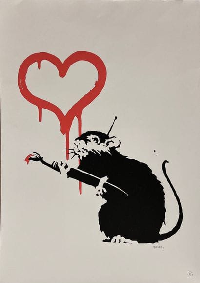 BANKSY, d'après 
Sans titre 
impression en...