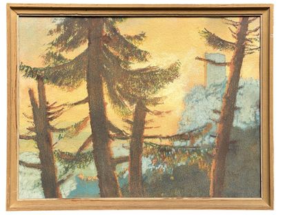 JEANÉS Sigismond(1862-1952) 
Tour sur un...