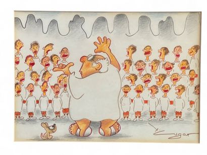 CUGAT Xavier (1900-1990)
La chorale
Technique...