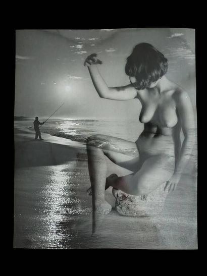 André DE DIENES (1913-1985). Photomontage:...