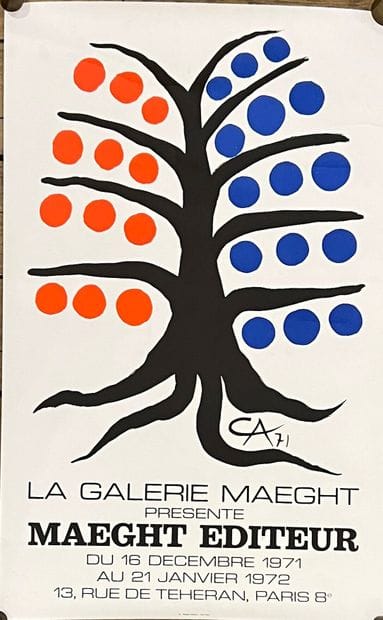 CALDER Alexander, d'après 
Affiche, la galerie...
