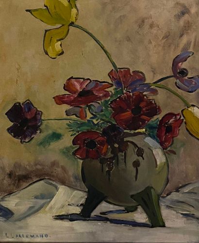 LALLEMAND Louis (1891-1959)
Bouquet 
Huile...