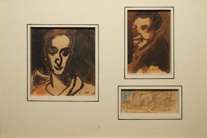 VERDILHAN Louis Mathieu, 1875-1928, 
Couple...