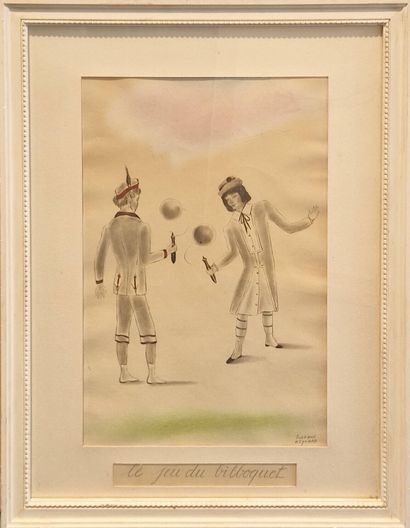 REYMOND Suzanne (1909-2002)
Le jeu du cerf-volant...