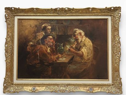 HERREMANS Lievin (1858-1931)
Tavern scene
Oil...