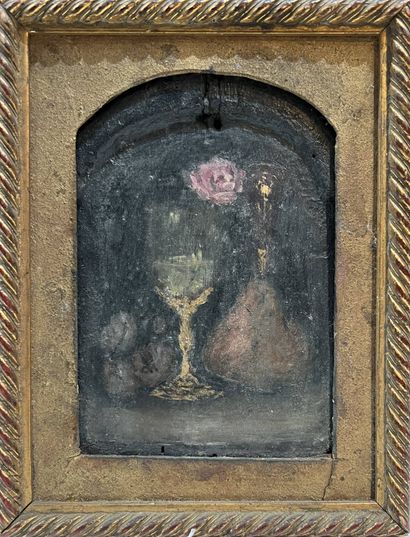 MODERN SCHOOL 
Still life 
Oil on panel
13...