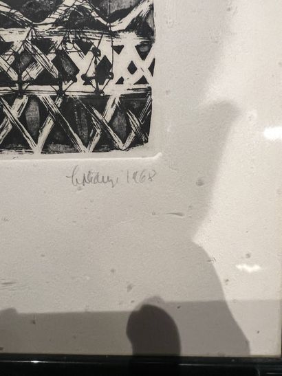 ECOLE MODERNE 
Sans titre, 1968
gravure en...