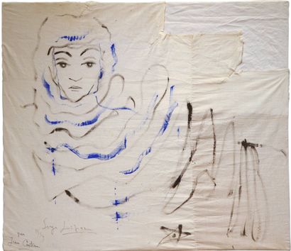 COCTEAU Jean, 1889-1963
Serge Lifar in costume
black...