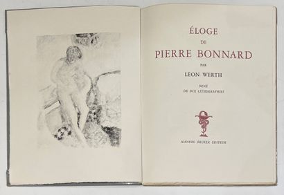 BONNARD Pierre, d'après 
Eloge de Pierre...