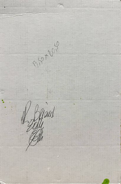MODERN SCHOOL 
The Bistro
Oil on cardboard
Signed...