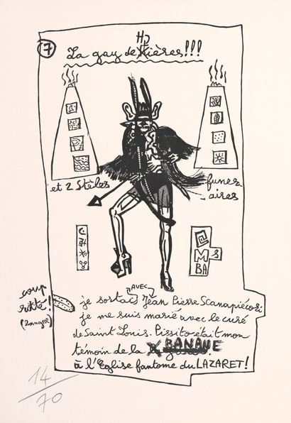 COMBAS Robert, né en 1957, 
Sans titre, 2017,...