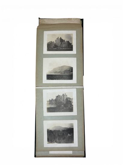 Set of two photographic albums. Circa 1870-1900.
-...