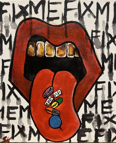 MODERN SCHOOL 
Satisfaction
Oil on canvas,...