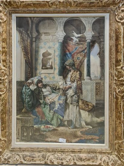VITALI E., 19th-20th century
Two women in...