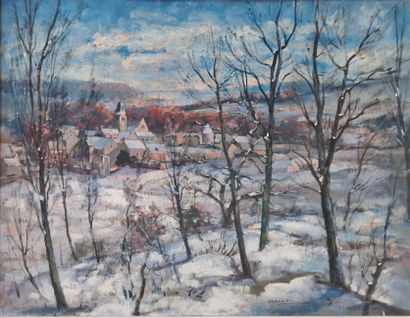 CHOTIAU Max (1881-1968)
Forest under snow...
