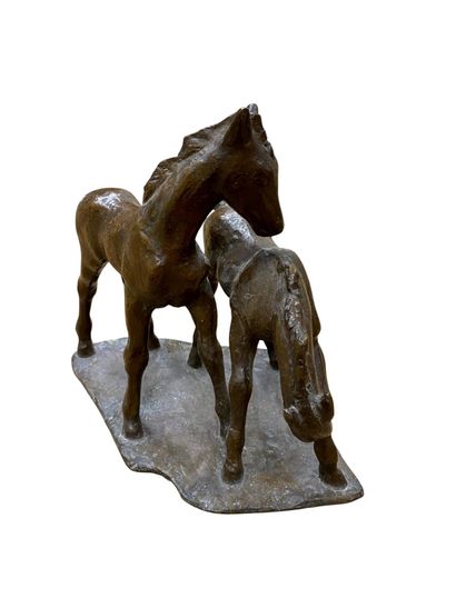 AKKERMANN Sabine (1907-1985)
Deux poulains,...
