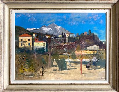 HOLY Adrien (1898-1979)
Personnages aux arbres,...