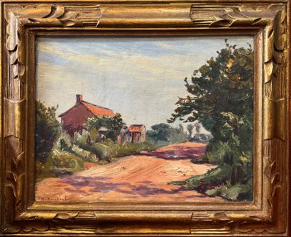 ROUSSEL Charles (1861-1936)
Maisons et chemin,...