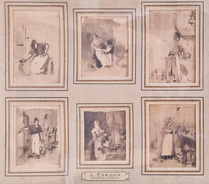 TANOUX Adrien Henri, attributed to 
Various...