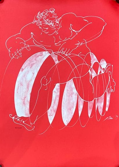 ERNI Hans, d'après
Le coureur, 79
Lithographie,...