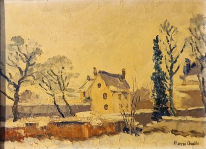 OUALLE Pierre (XX)
Maison au milieu des arbres,
huile...