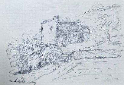 ECOLE MODERNE 
Maison dans le Midi,
crayon...
