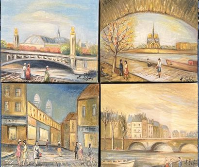 PABOIS Michel (né en 1939)
Sous le pont -...